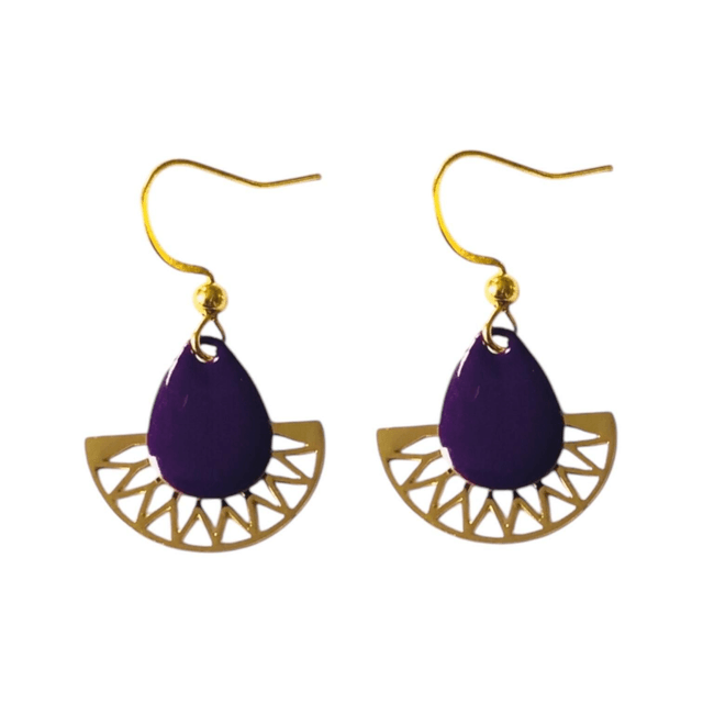 Boucles d'oreilles dorées LUNA