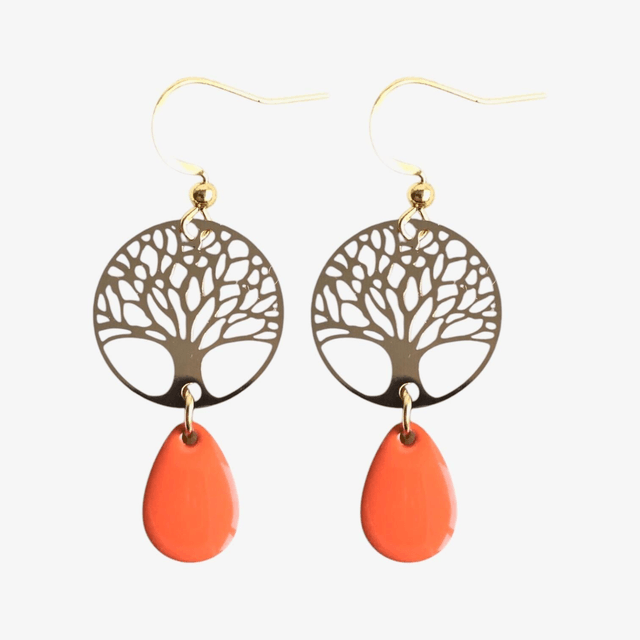 Boucles d'oreilles dorées MARAM