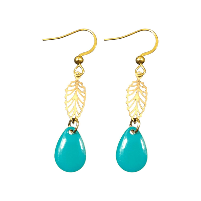 Boucles d'oreilles dorées WARAQA