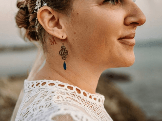 Boucles d'oreilles dorées SENKOMADO