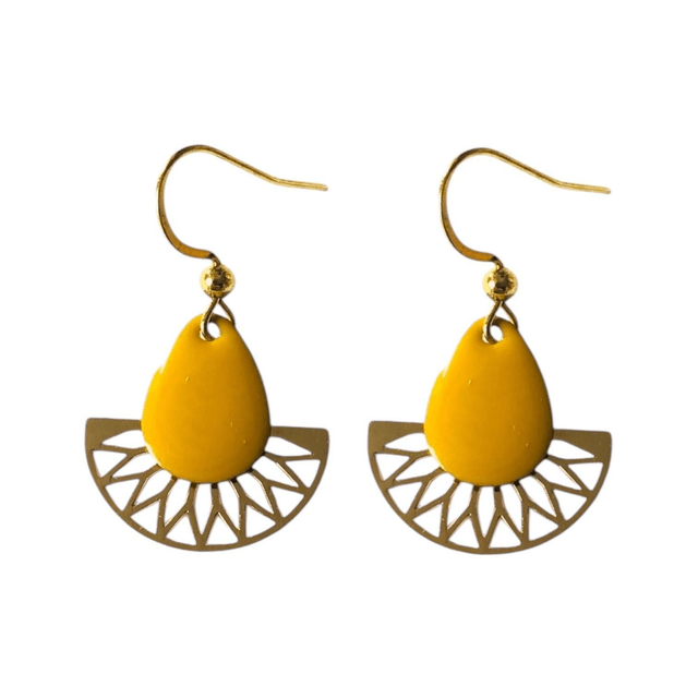 Boucles d'oreilles dorées LUNA