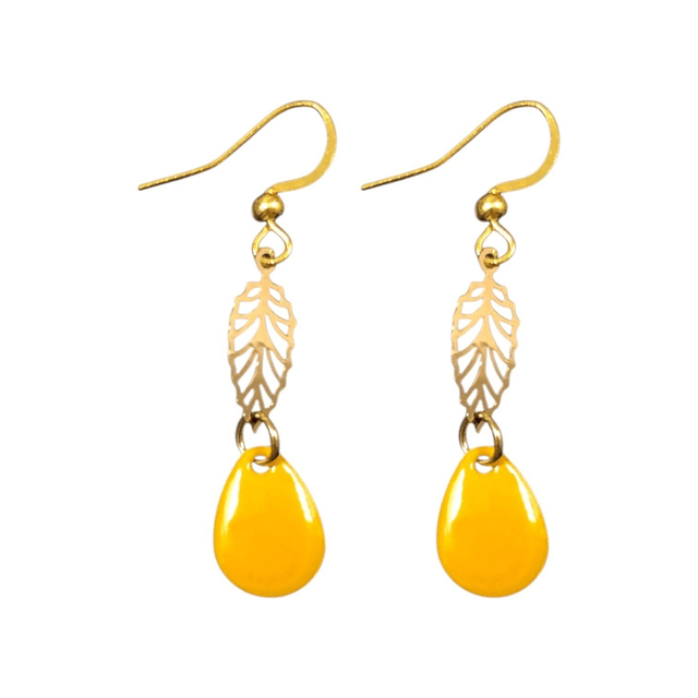 Boucles d'oreilles dorées WARAQA