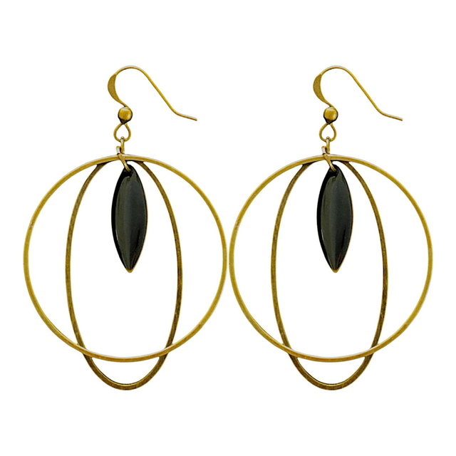 Boucles d'oreilles bronze SELENE