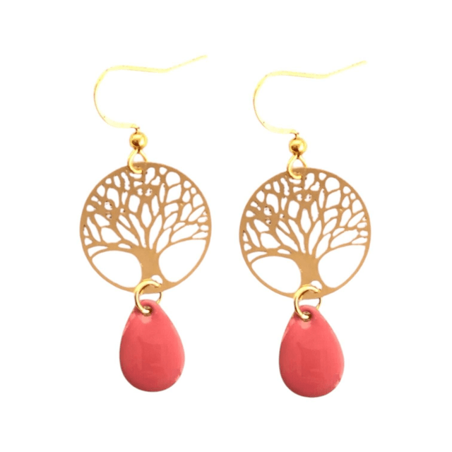 Boucles d'oreilles dorées MARAM