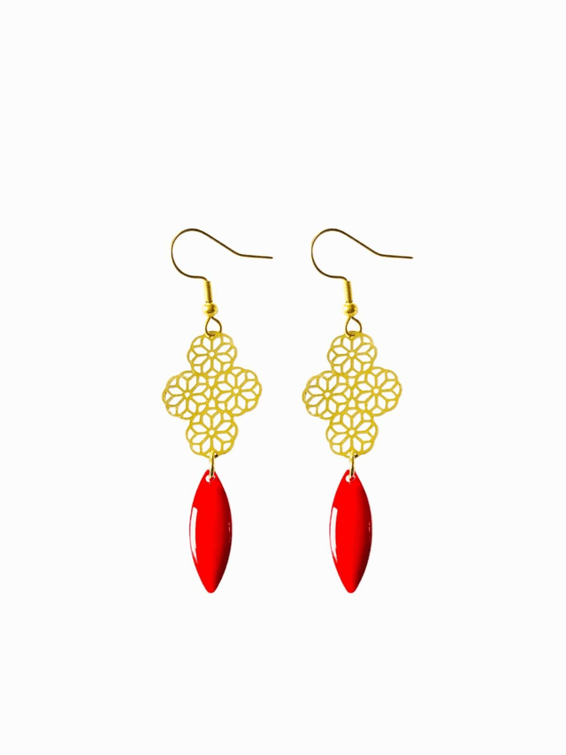 Boucles d'oreilles dorées SENKOMADO