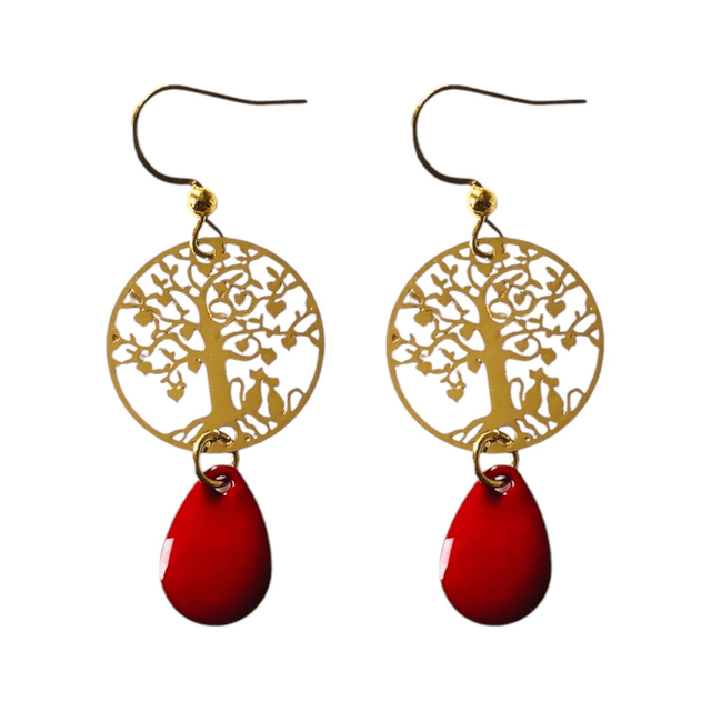 Boucles d'oreilles dorées NAMU