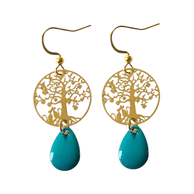 Boucles d'oreilles dorées NAMU