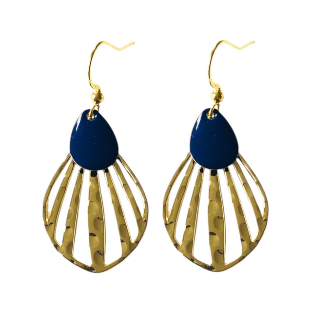 Boucles d'oreilles dorées GOUTTES DE PLUIE