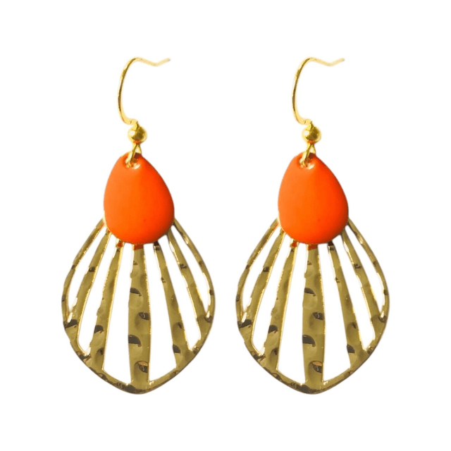 Boucles d'oreilles dorées GOUTTES DE PLUIE