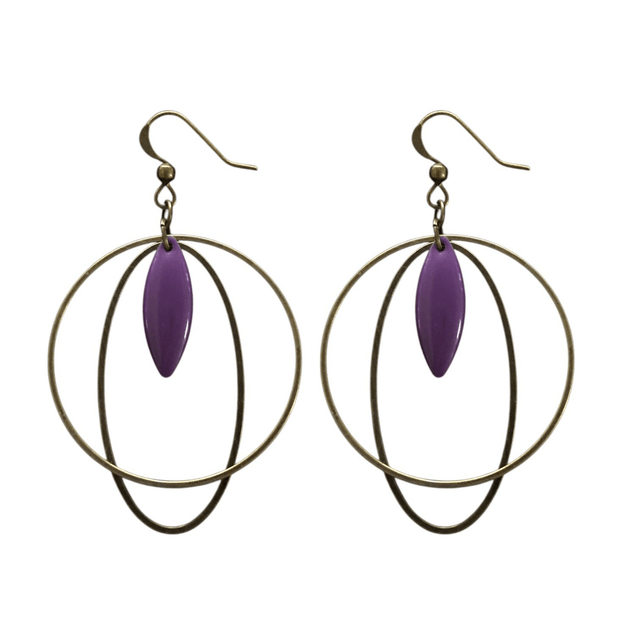 Boucles d'oreilles bronze SELENE