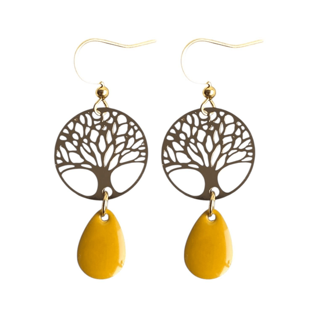 Boucles d'oreilles dorées MARAM