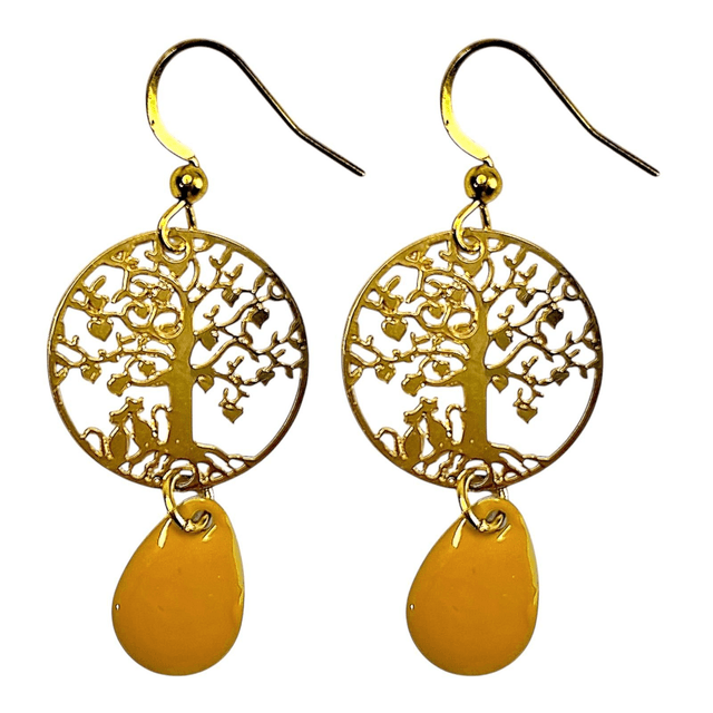 Boucles d'oreilles dorées NAMU