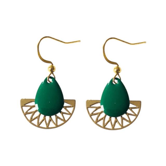 Boucles d'oreilles dorées LUNA