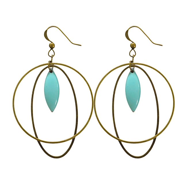 Boucles d'oreilles bronze SELENE