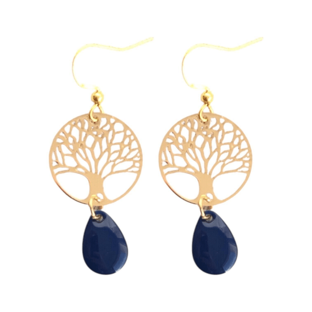 Boucles d'oreilles dorées MARAM