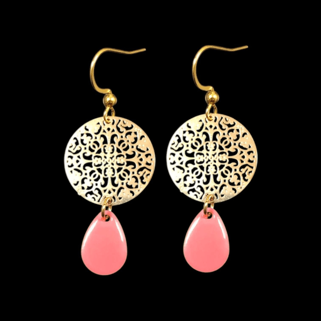 Boucles d'oreilles dorées INTI
