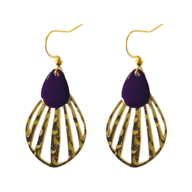 Boucles d'oreilles dorées GOUTTES DE PLUIE