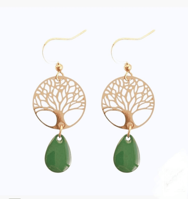 Boucles d'oreilles dorées MARAM