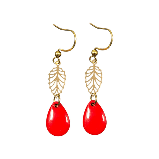 Boucles d'oreilles dorées WARAQA