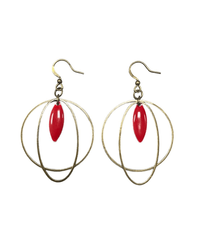 Boucles d'oreilles bronze SELENE