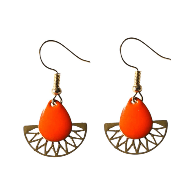Boucles d'oreilles dorées LUNA