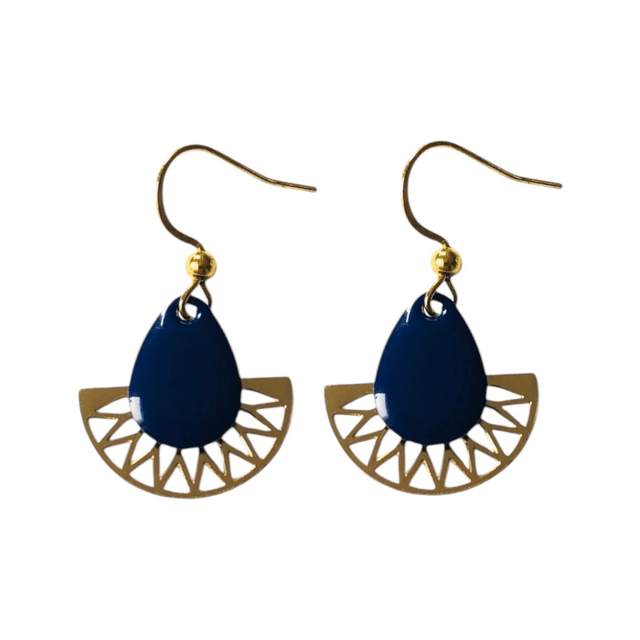 Boucles d'oreilles dorées LUNA