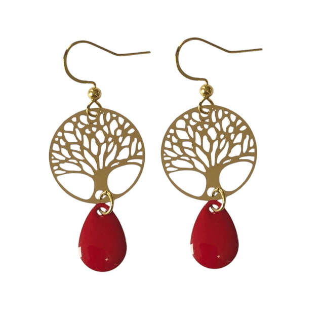 Boucles d'oreilles dorées MARAM