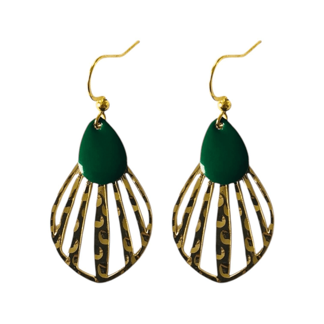 Boucles d'oreilles dorées GOUTTES DE PLUIE