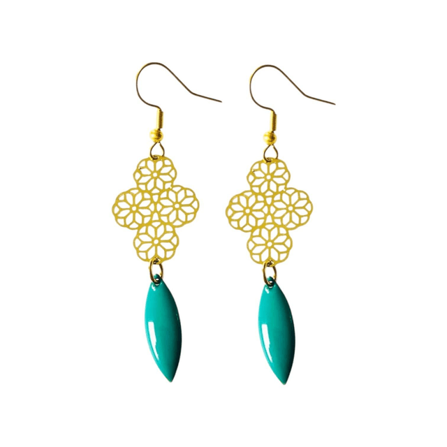 Boucles d'oreilles dorées SENKOMADO