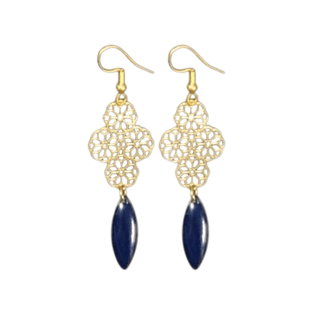 Boucles d'oreilles dorées SENKOMADO