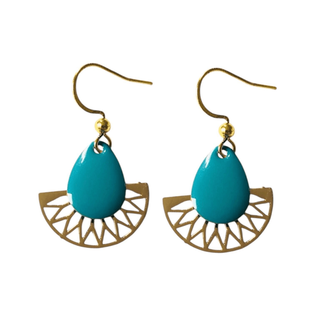 Boucles d'oreilles dorées LUNA