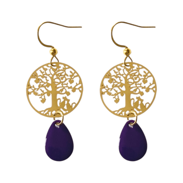Boucles d'oreilles dorées NAMU