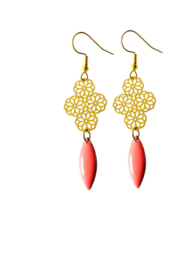 Boucles d'oreilles dorées SENKOMADO