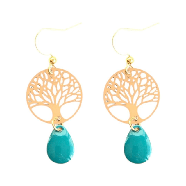 Boucles d'oreilles dorées MARAM