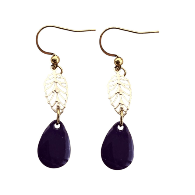 Boucles d'oreilles dorées WARAQA