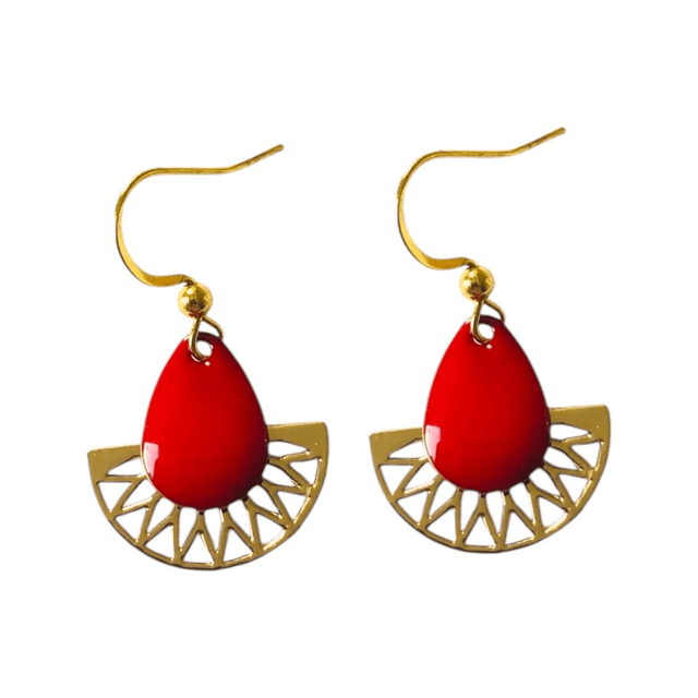 Boucles d'oreilles dorées LUNA
