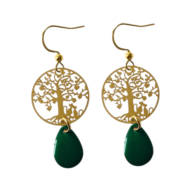 Boucles d'oreilles dorées NAMU