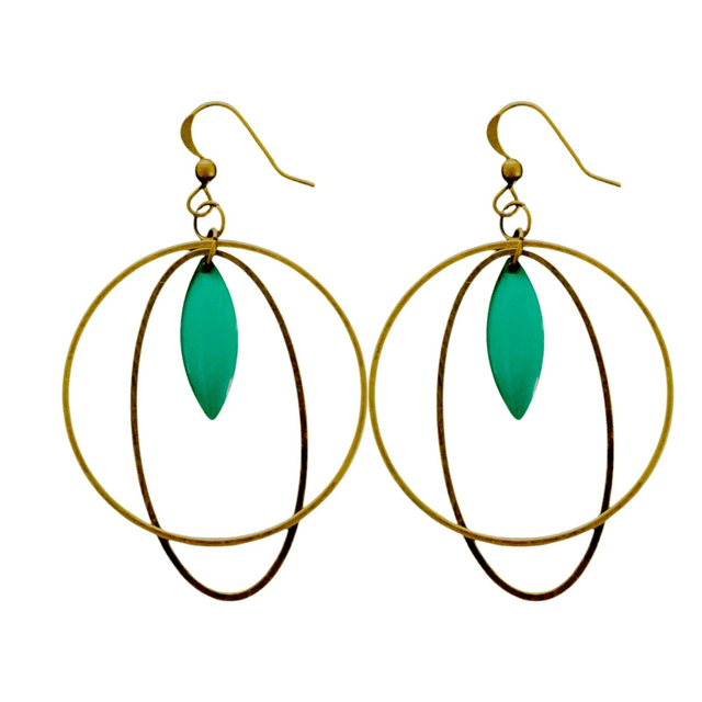 Boucles d&#039;oreilles bronze SELENE