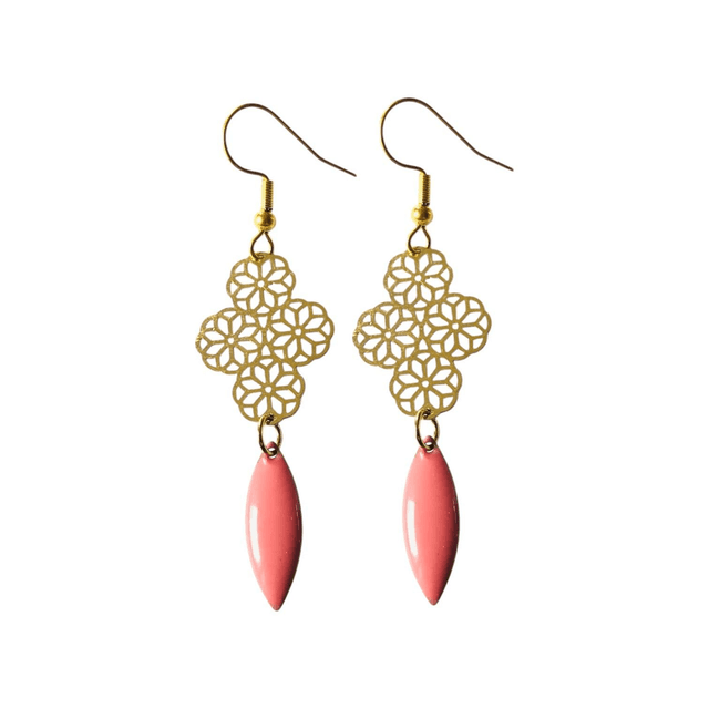 Boucles d&#039;oreilles dorées SENKOMADO