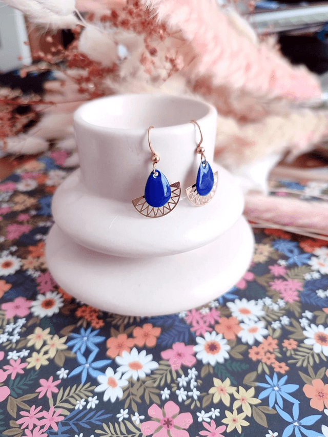 Boucles d&#039;oreilles dorées LUNA