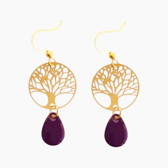 Boucles d&#039;oreilles dorées MARAM