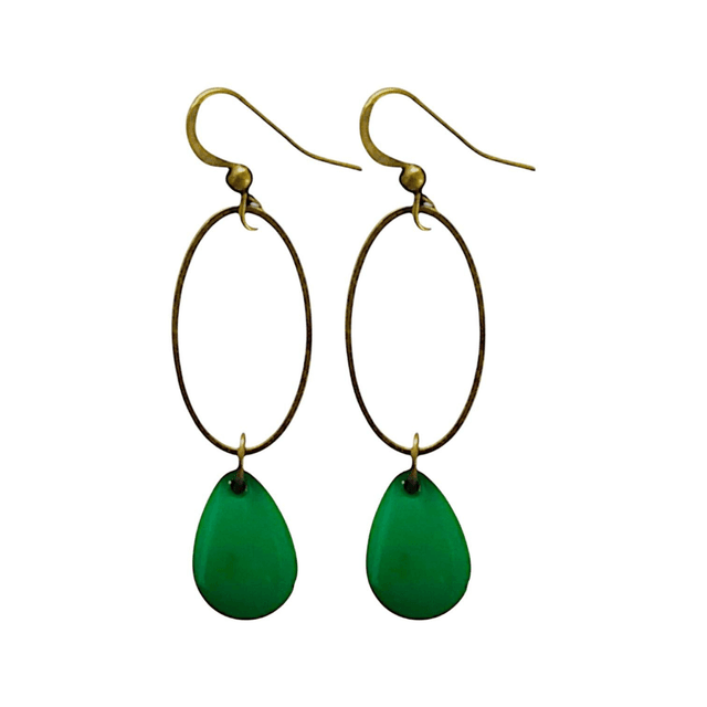 Boucles d&#039;oreilles bronze SARASVATI